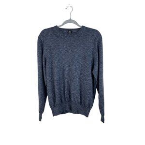 Gianfranco Ferre GFF Blue Knit Crewneck Sweater L Made In Italy L